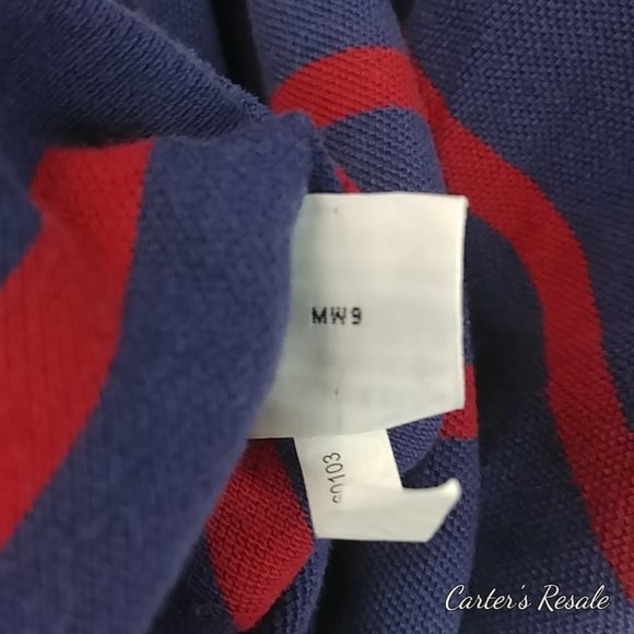 Mens Red Stripped Polo - Picture 7 of 7